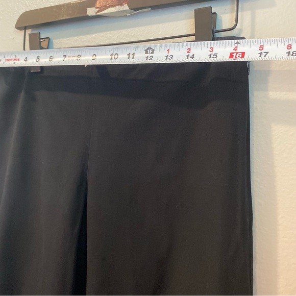 Eileen Fisher Pants Womens Medium Black Straight Tapered Organic Cotton Stretch - Picture 5 of 9